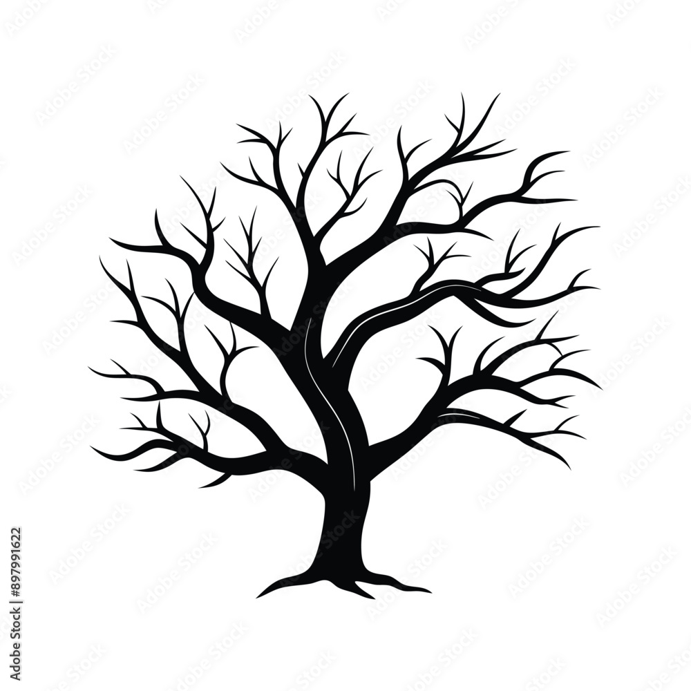 Obraz premium deadly tree branches silhouettes 