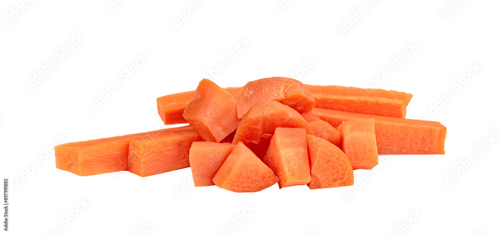 chopped carrot isolated chopped carrot isolated