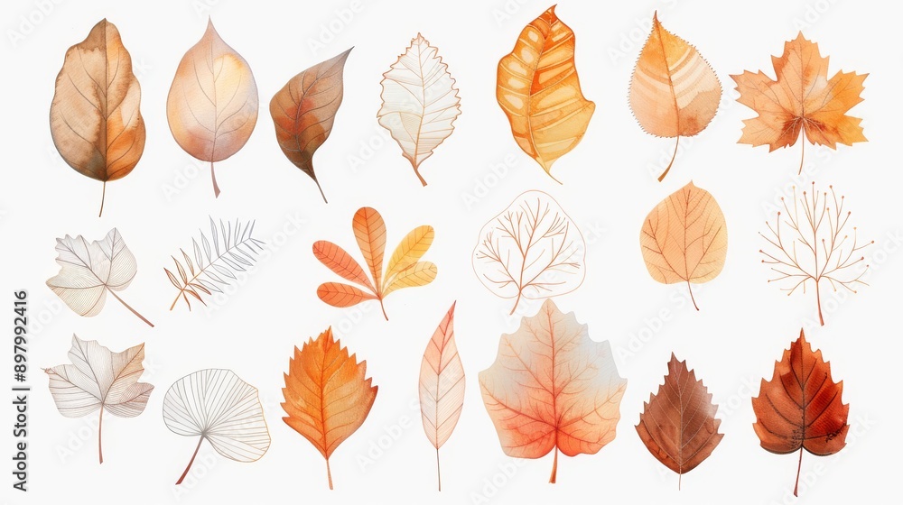 Clipart of Autumn Leaves Clipart of Autumn Leaves