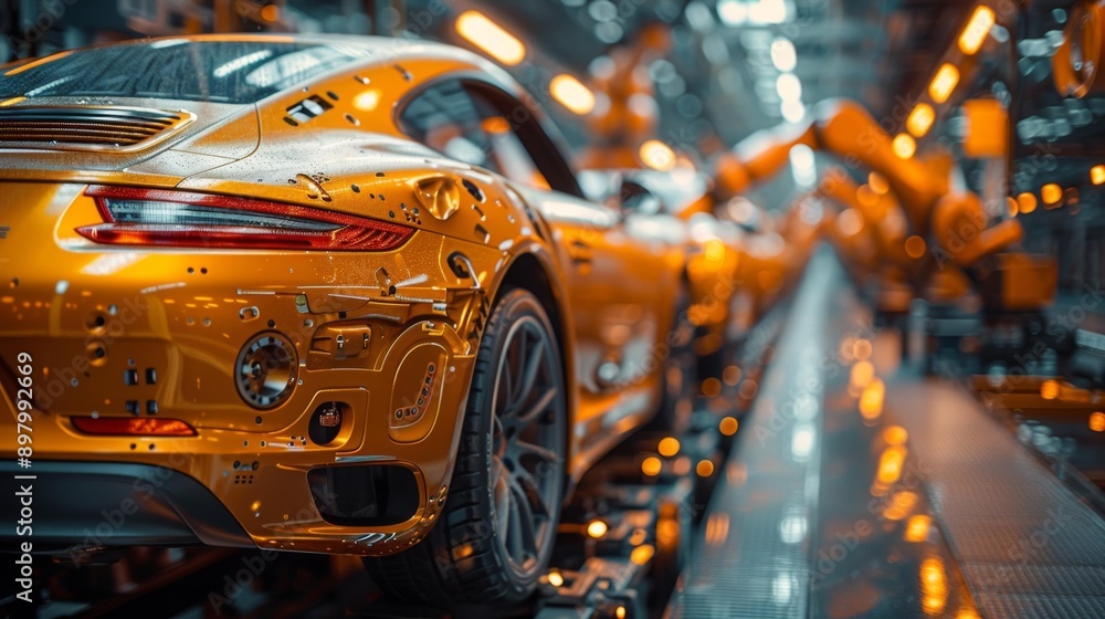 Automated car production line - generative ai Automated car production line - generative ai