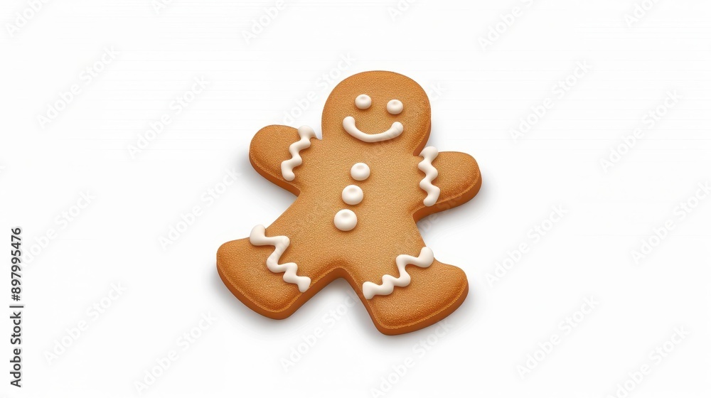 A festive gingerbread man cookie cutout, adorned with glossy icing, makes a charming holiday decoration for Christmas cheer. A festive gingerbread man cookie cutout, adorned with glossy icing, makes a charming holiday decoration for Christmas cheer.