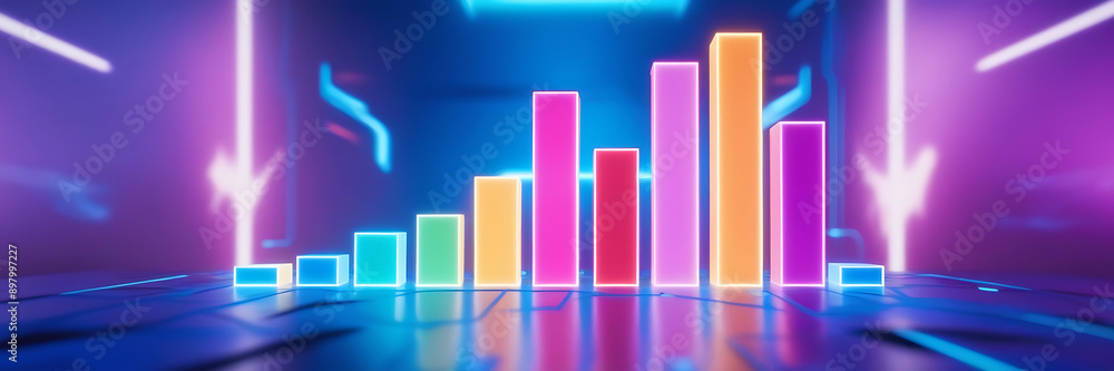 World business graph. Arrow graph going up. Futuristic raise arrow chart digital transformation abstract technology backgroun World business graph. Arrow graph going up. Futuristic raise arrow chart digital transformation abstract technology backgroun