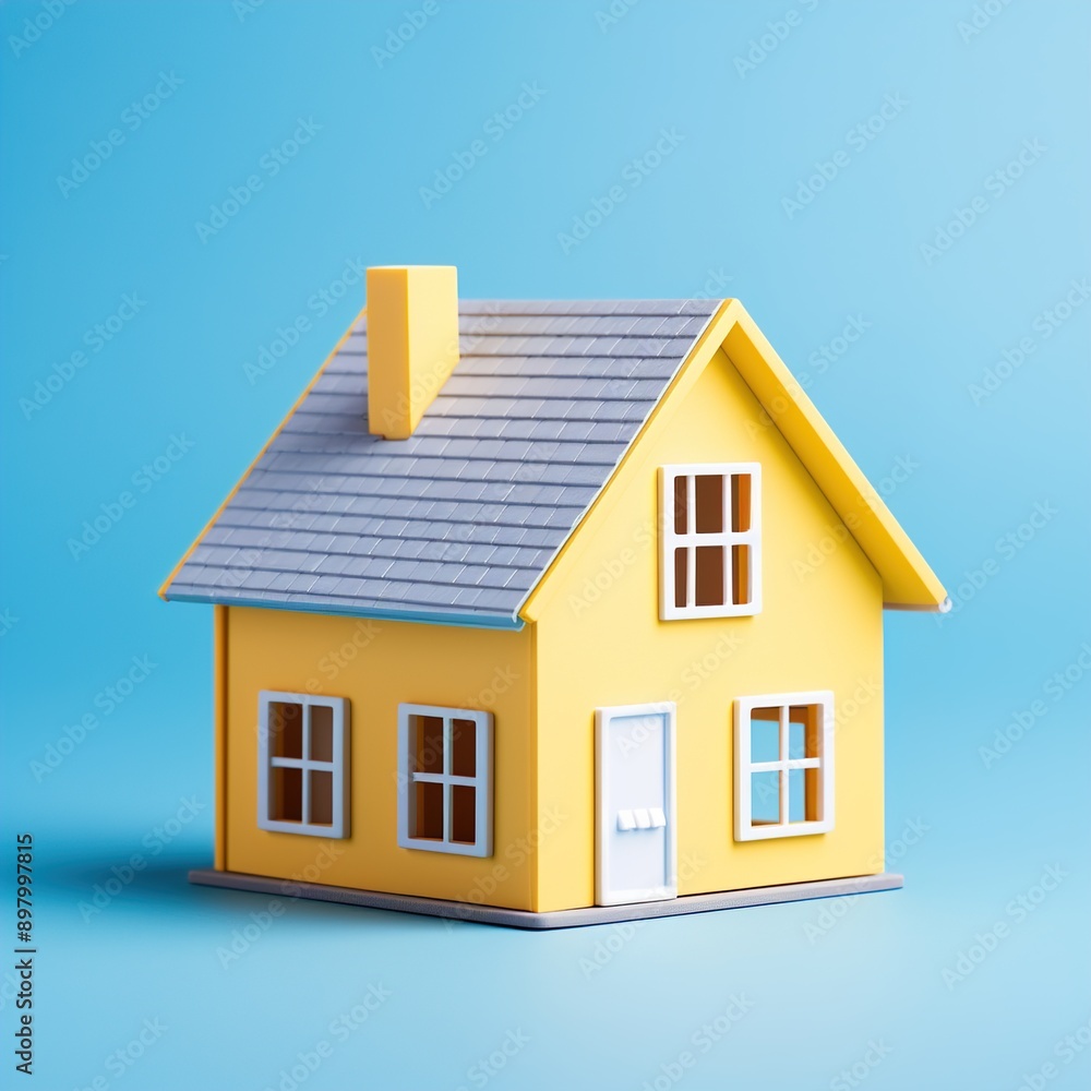 house with blue sky house with blue sky