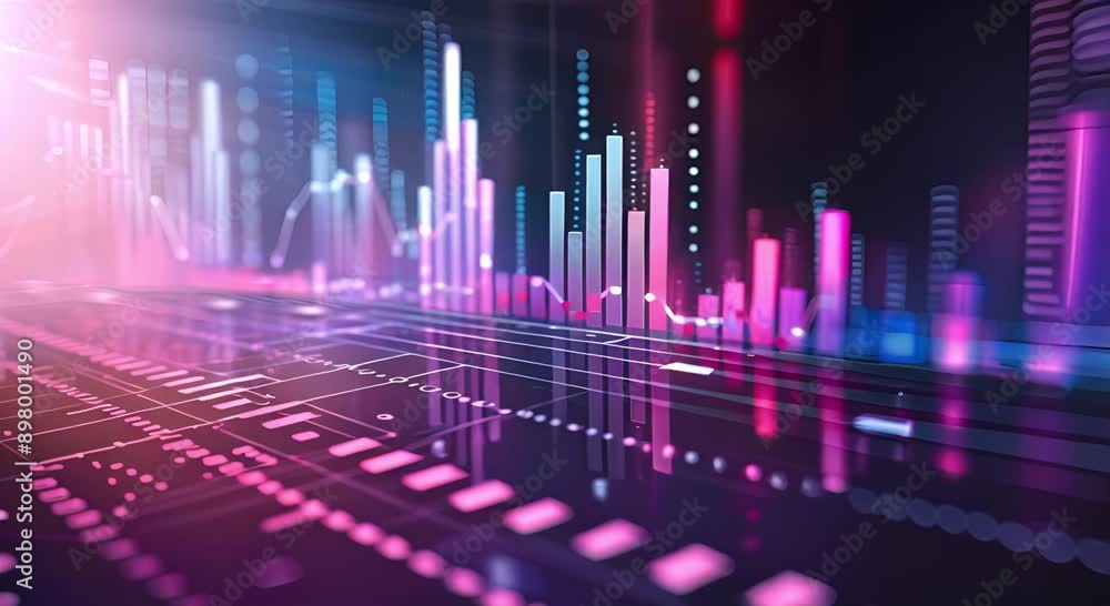 Stock Market and Forex Trading Graph Background with Financial Data Stock Market and Forex Trading Graph Background with Financial Data