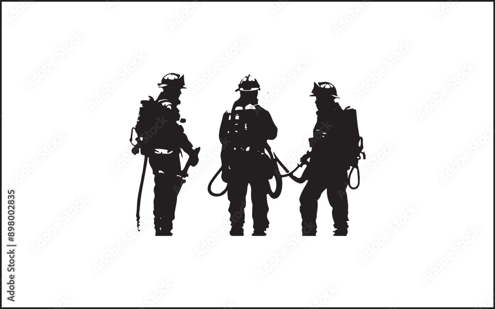 Firefighters group pose silhouette on isolated white background Pro Vector accident, emblem, emergency, firefighters, extinguishing, emergency exit, lifestyles, protective workwear, emergency services Firefighters group pose silhouette on isolated white background Pro Vector accident, emblem, emergency, firefighters, extinguishing, emergency exit, lifestyles, protective workwear, emergency services
