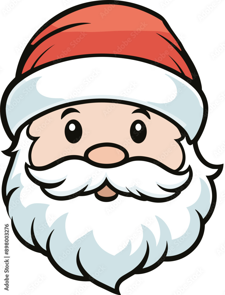 Flat design cute santa claus with red hat cartoon svg, design element for merry christmas and happy new year clipart, greeting card, celebration, holiday, children book, nursery, symbol, icon, party Flat design cute santa claus with red hat cartoon svg, design element for merry christmas and happy new year clipart, greeting card, celebration, holiday, children book, nursery, symbol, icon, party