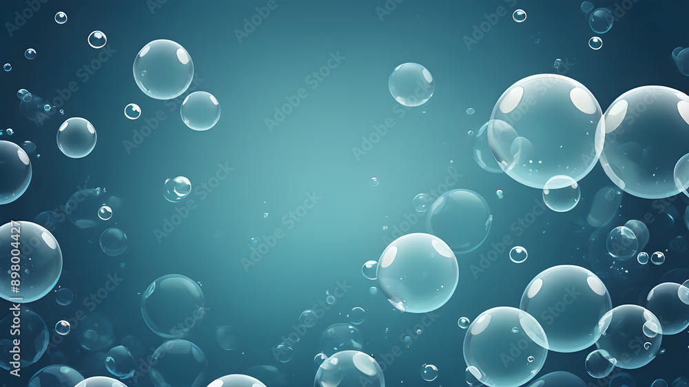 Underwater bubbles background with a light blue gradient Underwater bubbles background with a light blue gradient
