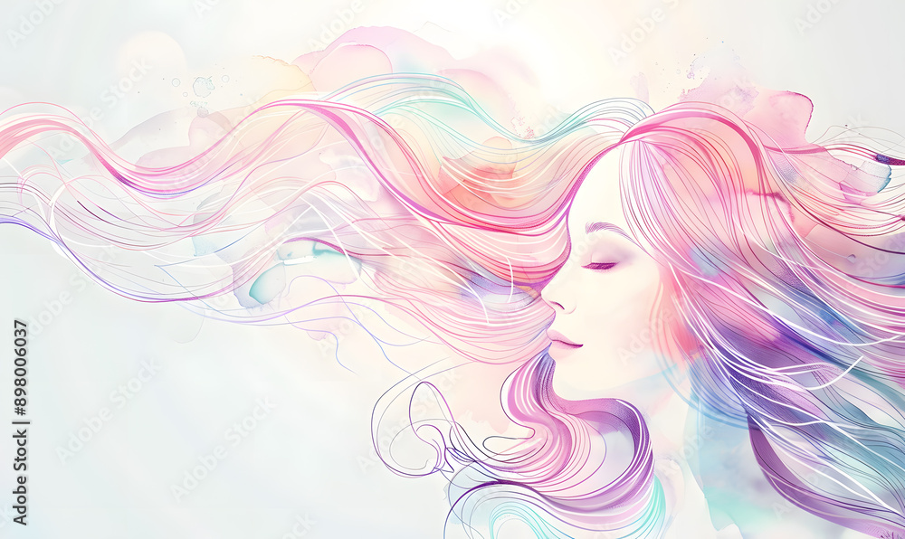 graphic advertising images focusing on beauty and hair graphic advertising images focusing on beauty and hair