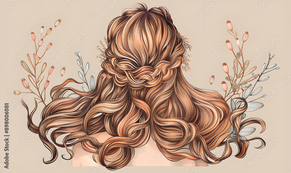 graphic advertising images focusing on beauty and hair graphic advertising images focusing on beauty and hair