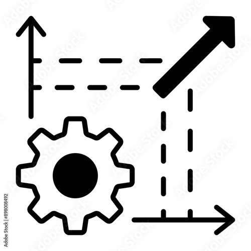 Scalable system icon in outline style