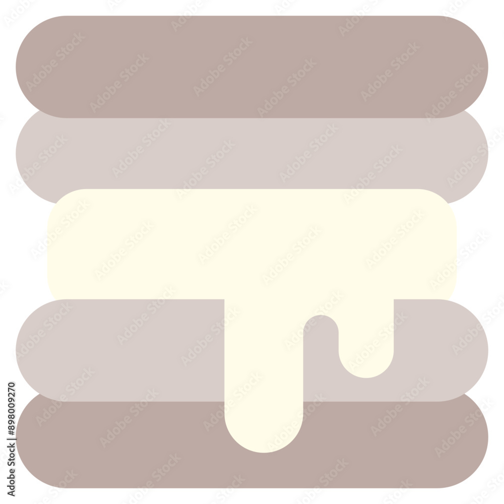 Ice Cream Sandwich Flat Icon Illustration Ice Cream Sandwich Flat Icon Illustration