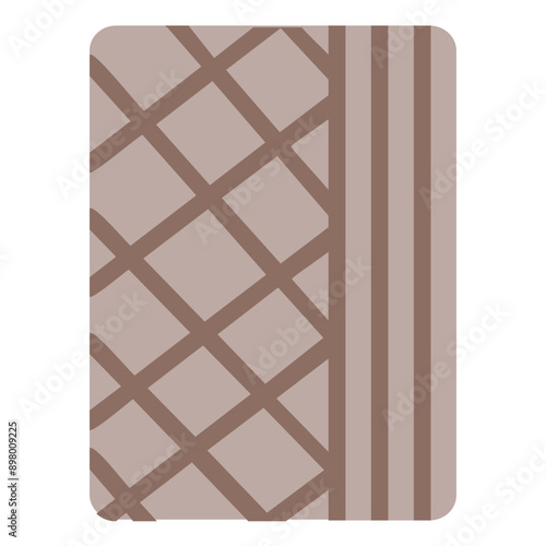 Wafer Flat Icon Illustration