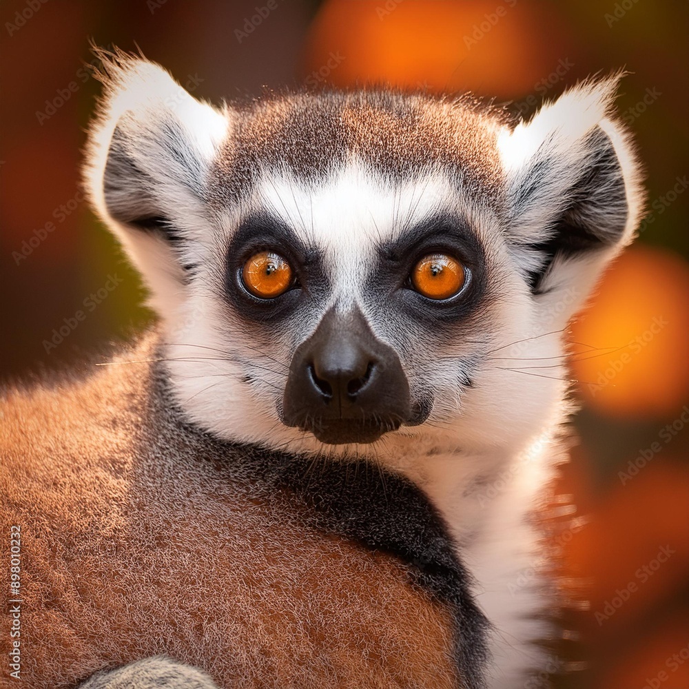 Obraz premium lemur primate animal, AI generated