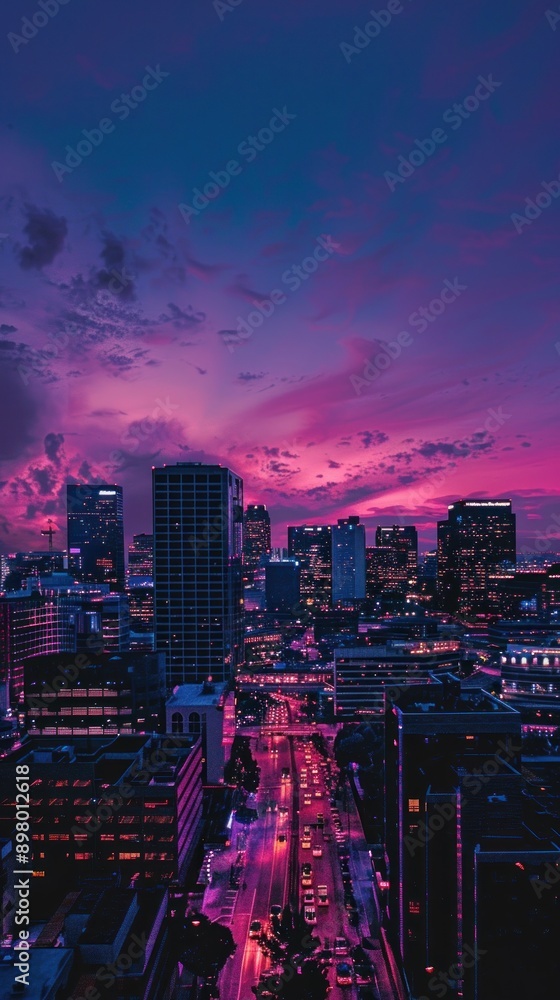 Fototapeta premium Cityscape at Dusk