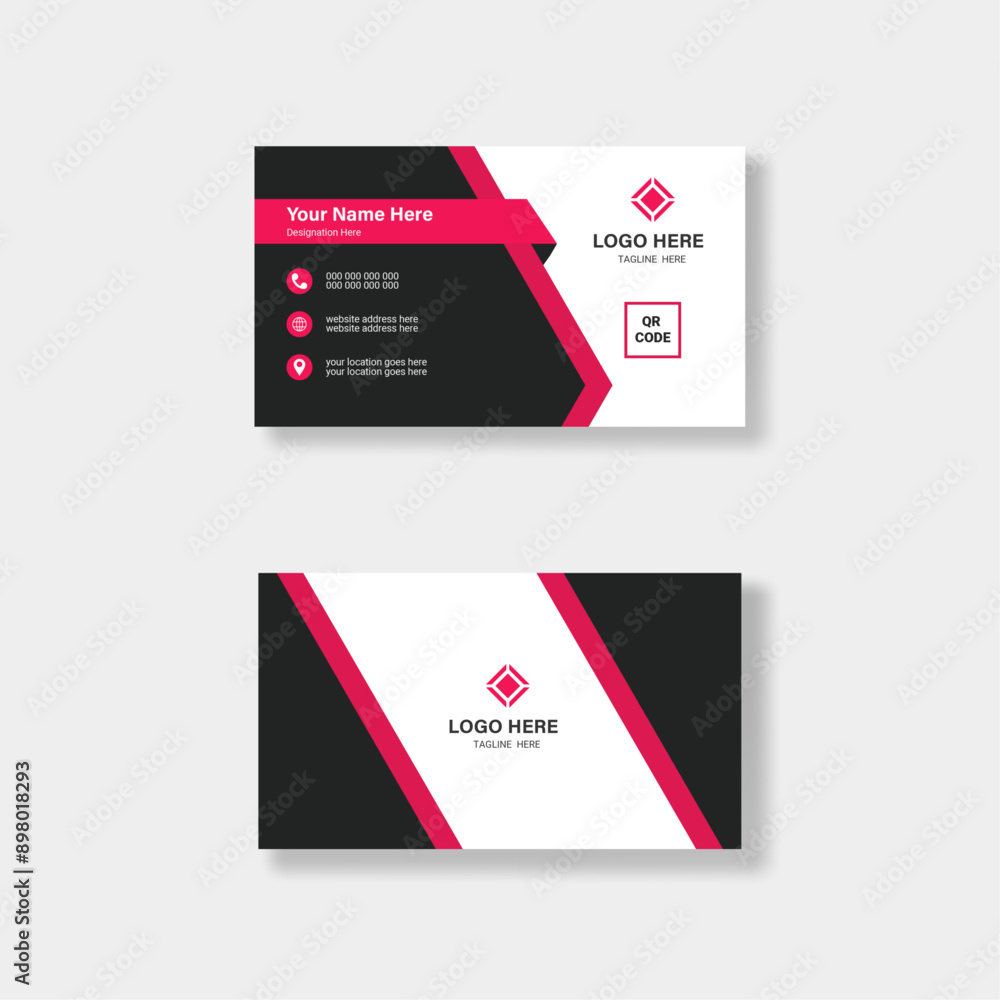 Modern business card template. Modern business card template.