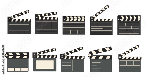 Movie Clipper Illustration Set