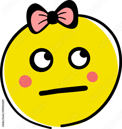 upset face emoticon