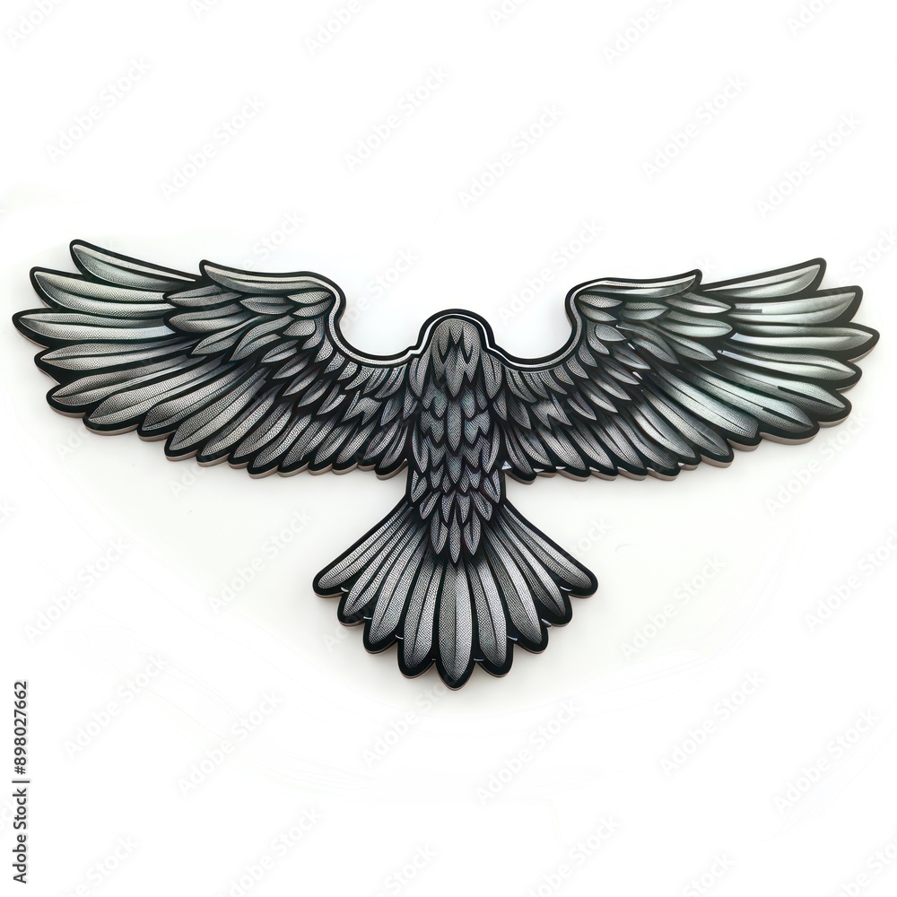Obraz premium Silver Eagle Wings