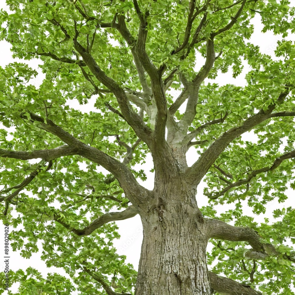 Oak tree isolated on white background Oak tree isolated on white background