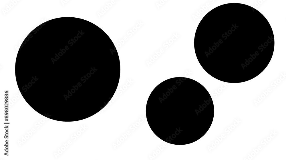 Either a black background with white circles appears on the screen, or, conversely, a white background with black balls. Either a black background with white circles appears on the screen, or, conversely, a white background with black balls.