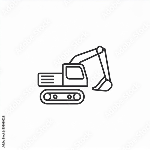 digger excavator icon