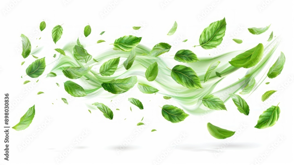 Green Leaves in Motion Green Leaves in Motion