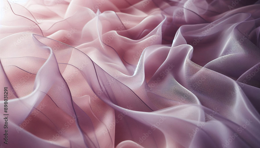 Abstract background of a semitransparent silk fabric of lilac color Abstract background of a semitransparent silk fabric of lilac color