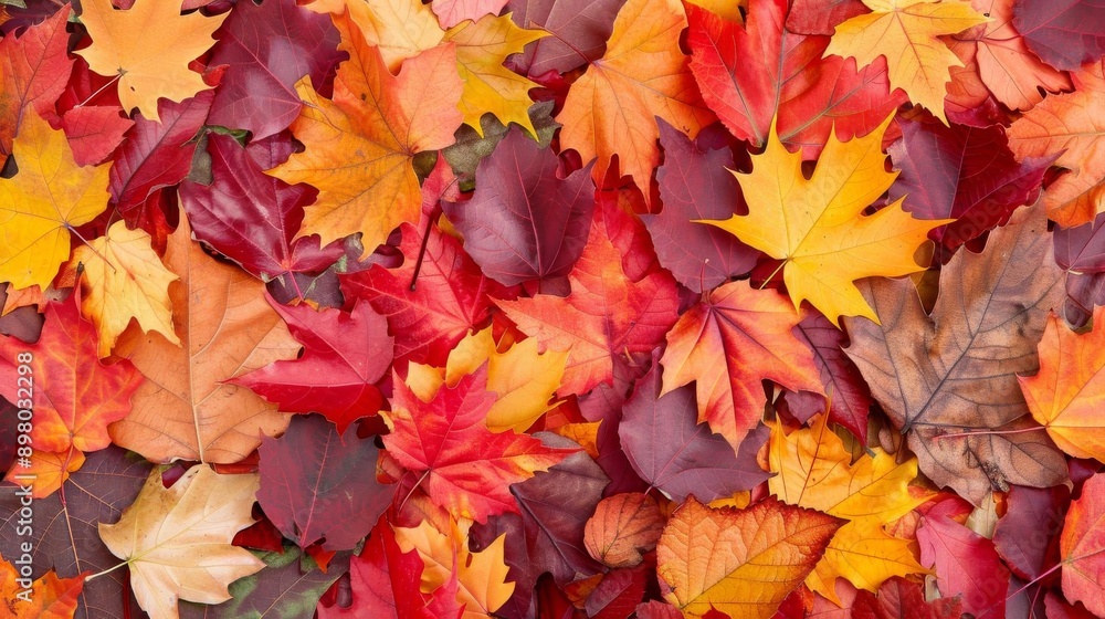 Pile of vibrant autumn leaves, capturing the diverse shapes and colors of falls bounty Pile of vibrant autumn leaves, capturing the diverse shapes and colors of falls bounty