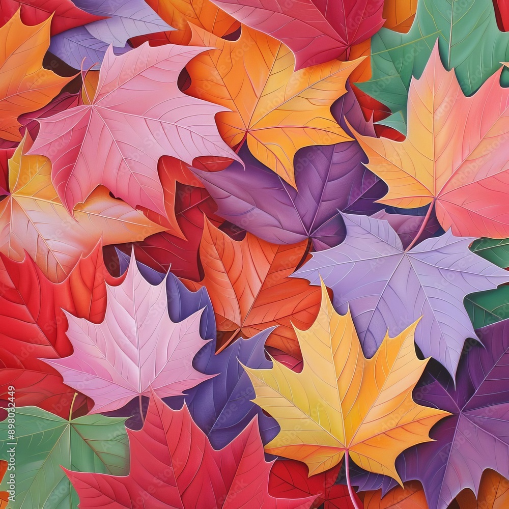 Richly colored pile of fall leaves, showcasing the vibrant hues and textures of autumn Richly colored pile of fall leaves, showcasing the vibrant hues and textures of autumn