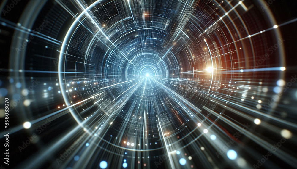 Abstract background of futuristic tunnel with bright neon lights Abstract background of futuristic tunnel with bright neon lights