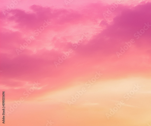 pink sky and clouds background photo