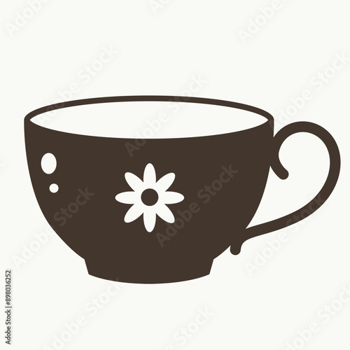 Tea or Coffee cup silhouette