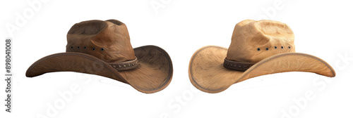 A cowboy hat isolated on transparent background	