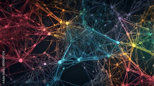 abstract background with snowflakes