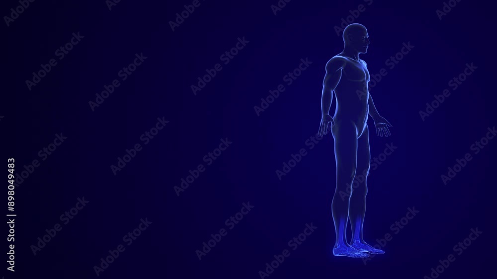 Human Body with Anatomy skeleton bone Human Body with Anatomy skeleton bone