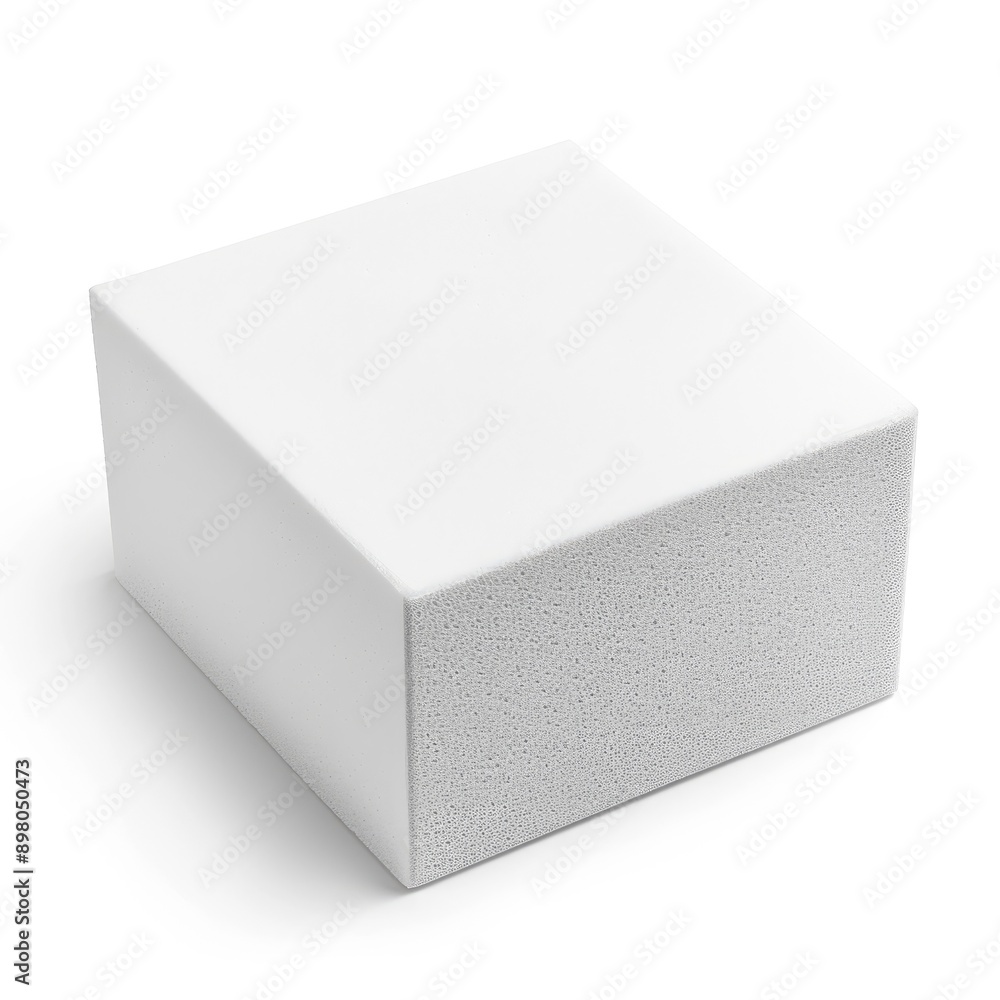 White Square Box with Textured Sides White Square Box with Textured Sides
