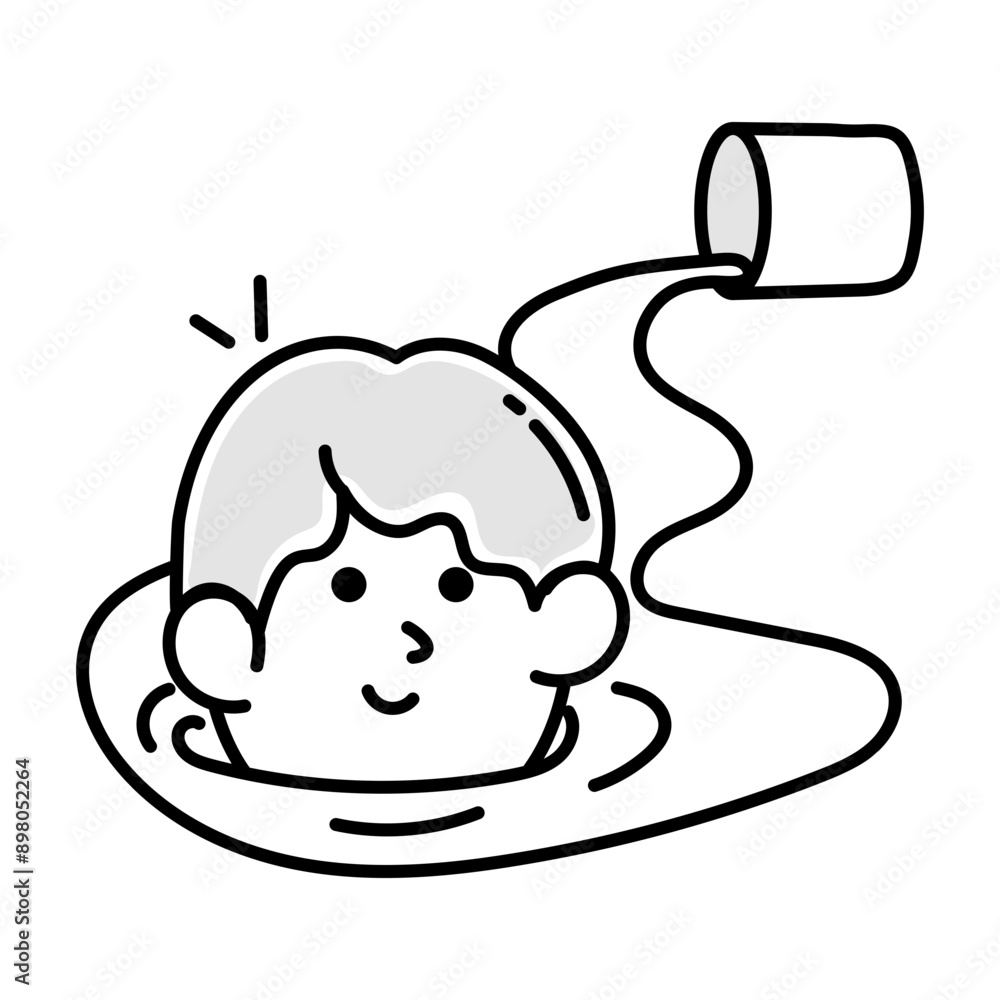 A doodle style icon of pool enjoy
A doodle style icon of pool enjoy