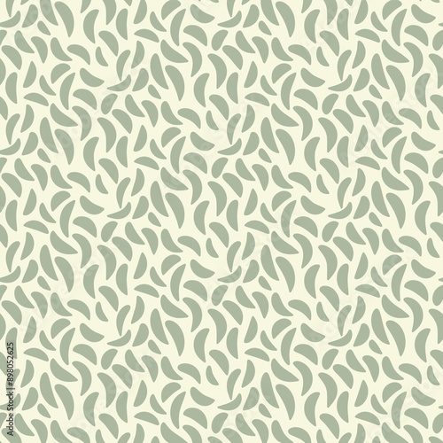 Seamless pattern texture with hand drawn leaves line elements, Spring and summer concept, For paper, scrapbooks, packaging, beauty products, textile, fashion.