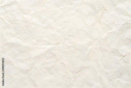 A textured, wrinkled cream-colored paper background ideal for graphic design and artistic applications. 