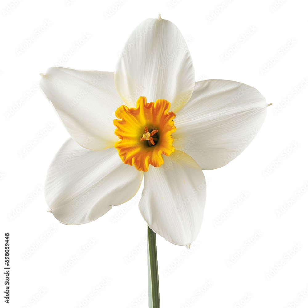 Fototapeta premium Spring colorful flower isolated on transparent background