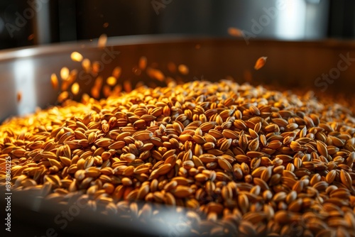 Roasting pearled barley in the mash tun adds golden hues and a toasted flavor to beer. photo