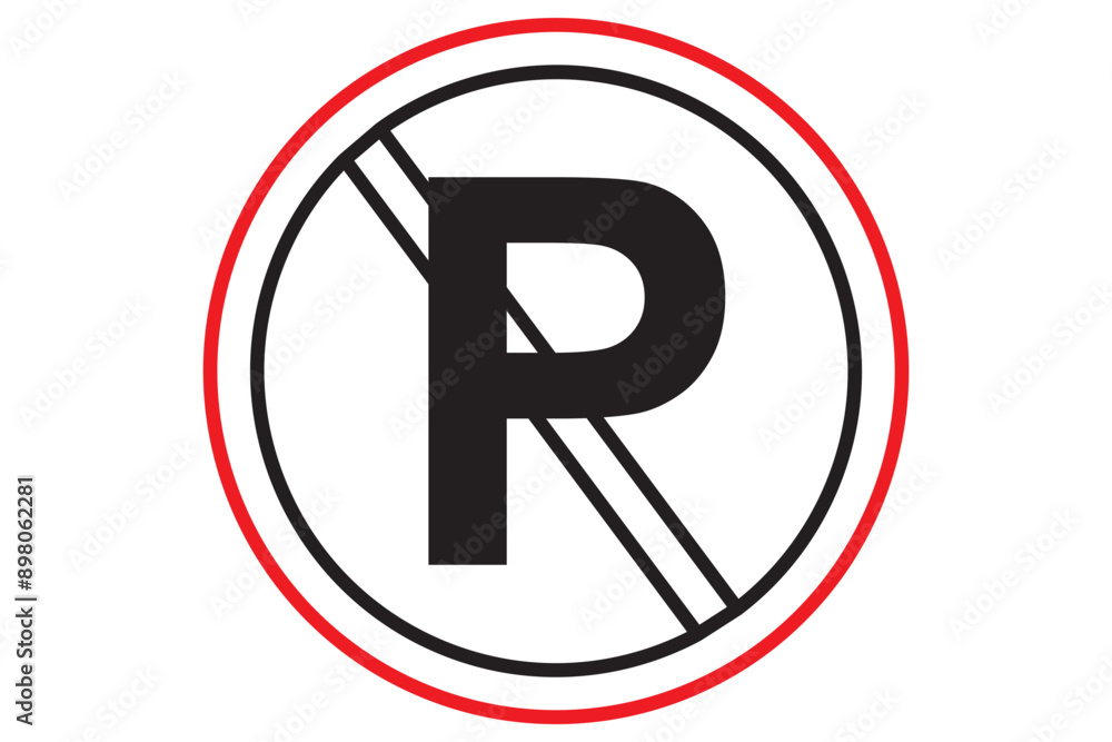 No parking sign