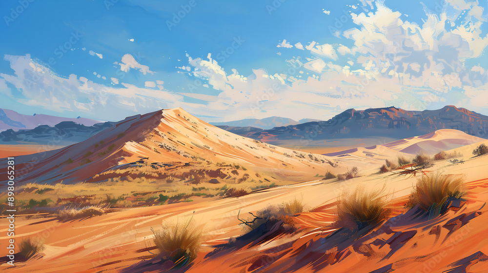 Naklejka premium mountains in the morning