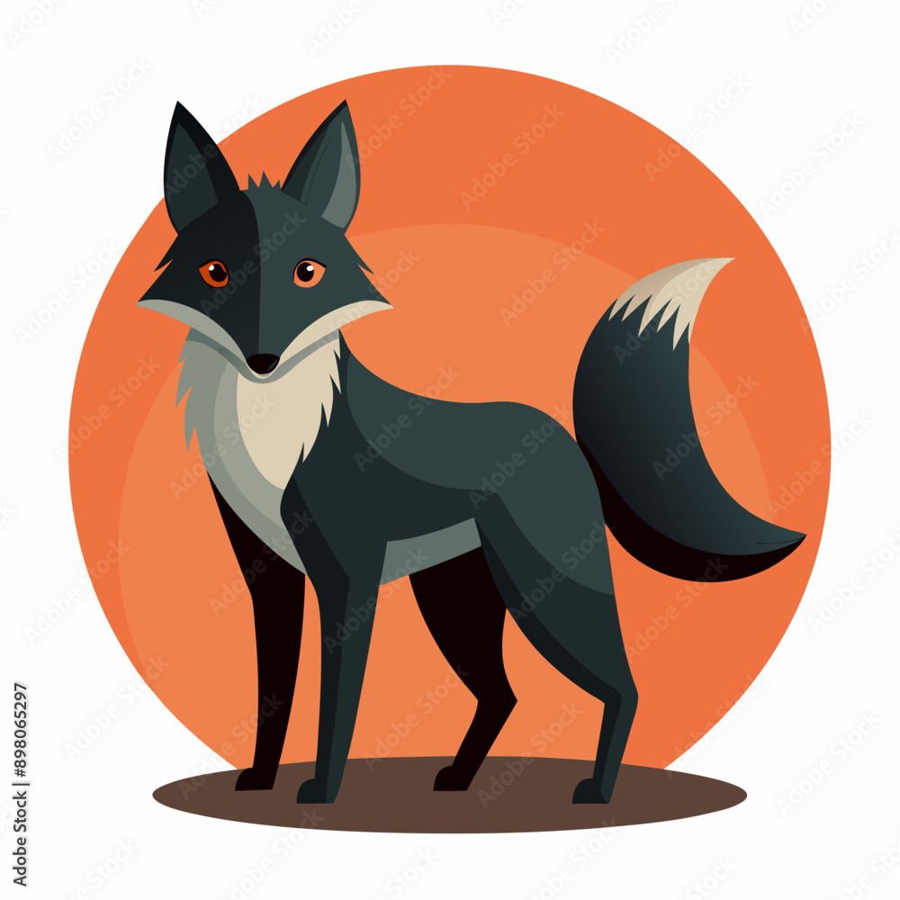 Obraz premium wolf vector