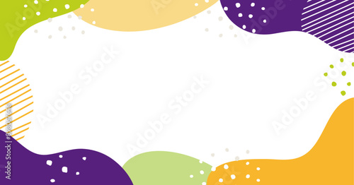 ポップな秋色のフレーム