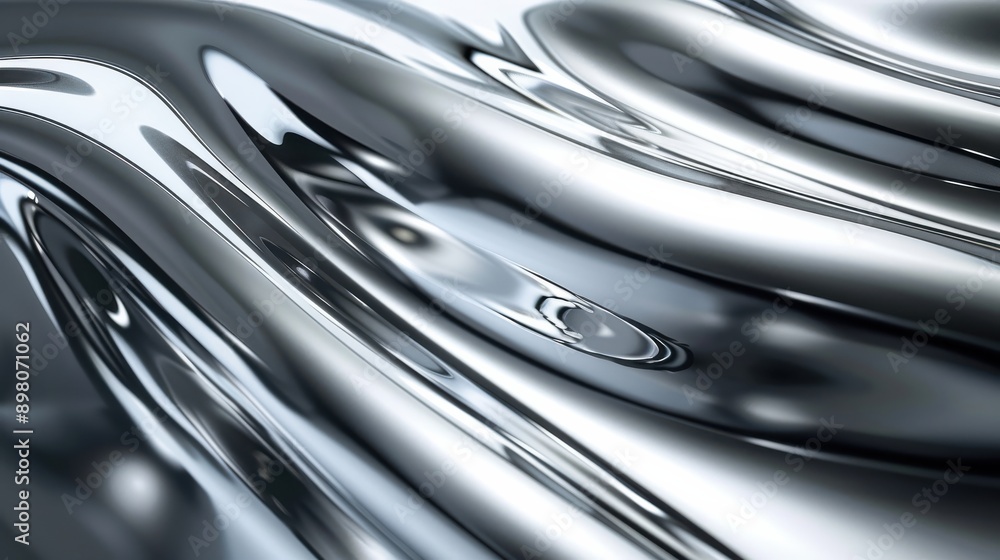 Abstract silver flowing texture. Abstract silver flowing texture.