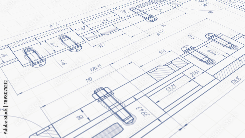 Engineering industrial background. Technical drawing .Technology banner. illustration . Engineering industrial background. Technical drawing .Technology banner. illustration .