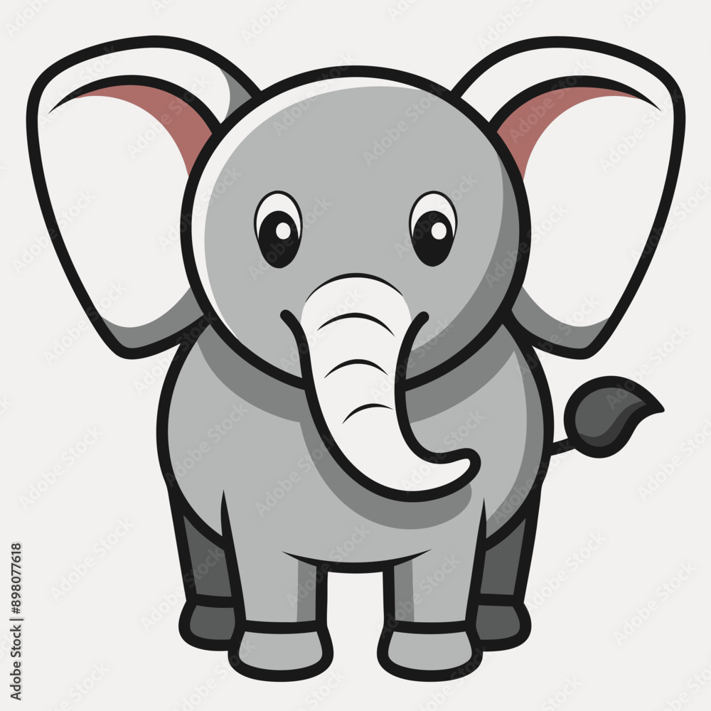 Fototapeta premium baby elephant Vector