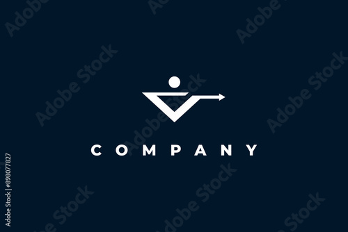 letter v and archer modern logo