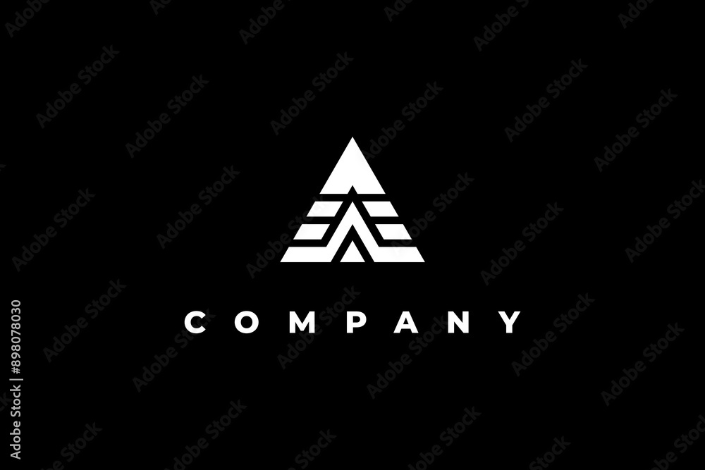 letter a white pyramid triamgle logo letter a white pyramid triamgle logo